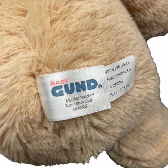 Gund My First Teddy Plush Stuffed Animal Baby Soft Cuddle Buddy Tan 10 inch - Picture 8 of 13
